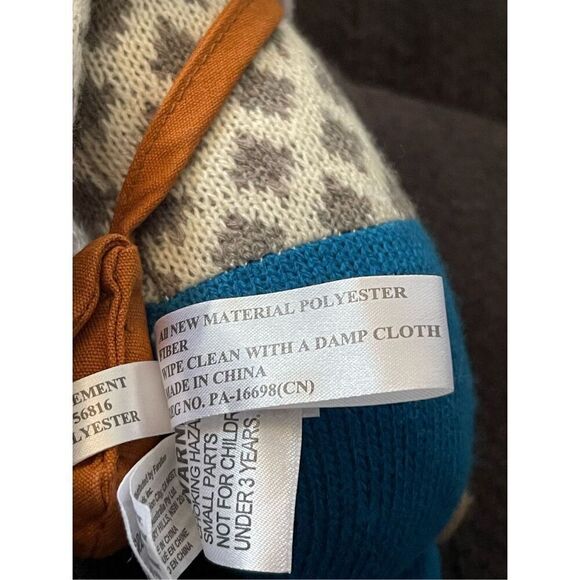 The Peanutshell Multicolor Charlie the Bear Plush Knit Glasses Stuffed Animal - Picture 12 of 12